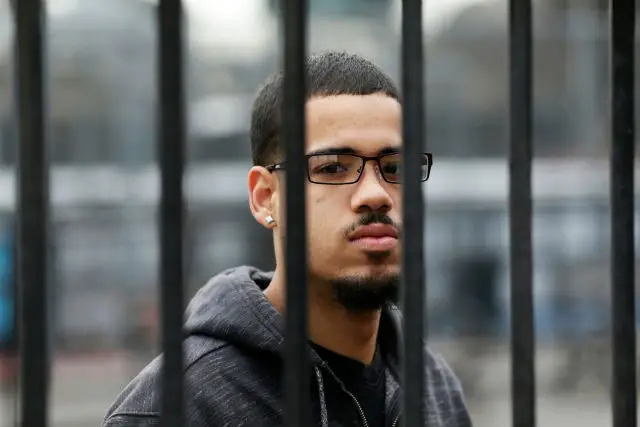 Luis Padilla poses for a picture near his home in New York in February of 2017. Padilla was arrested at 16 and sent to Rikers Island.